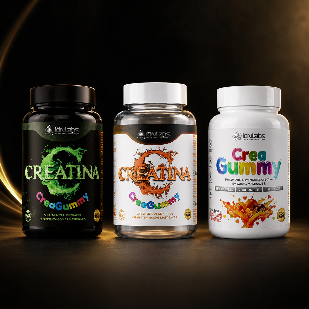 Creatina CreaGummy IDN Labs60 Gomas