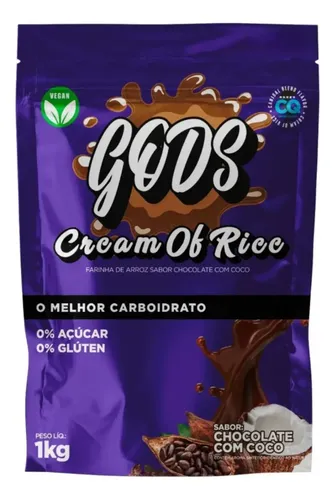 Farinha de Arroz Chocolate c/ Coco 1kg Canibal