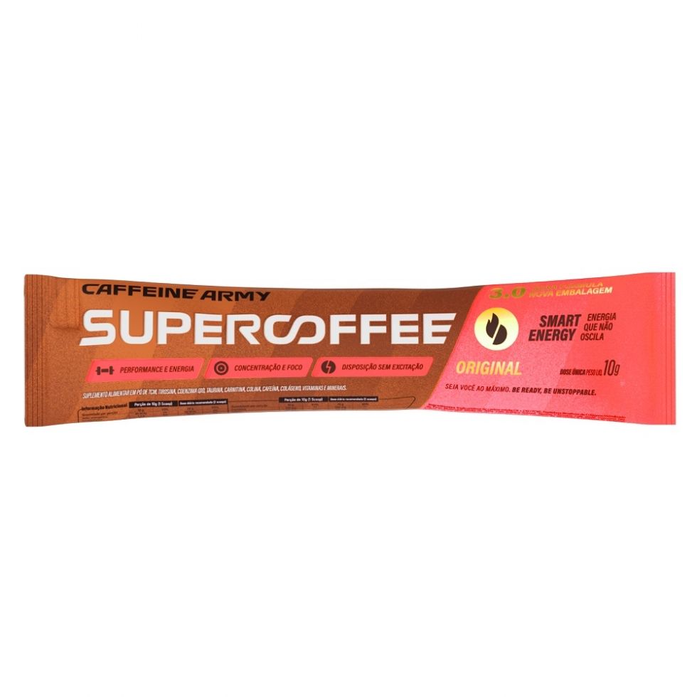SuperCoffee To Go Caffeine Army Tradicional Sachê 10g