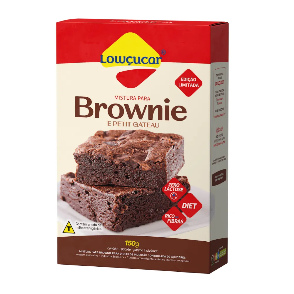 Mistura para Brownie e Petit Gateau Zero Lactose 150g