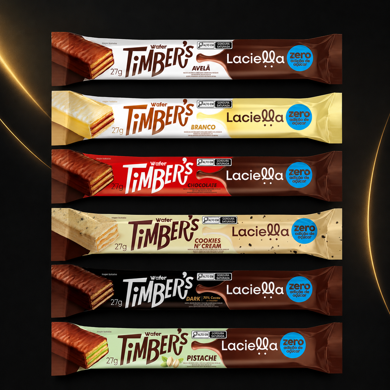 Timber’s Wafer Zero Adição de Açúcar 27g