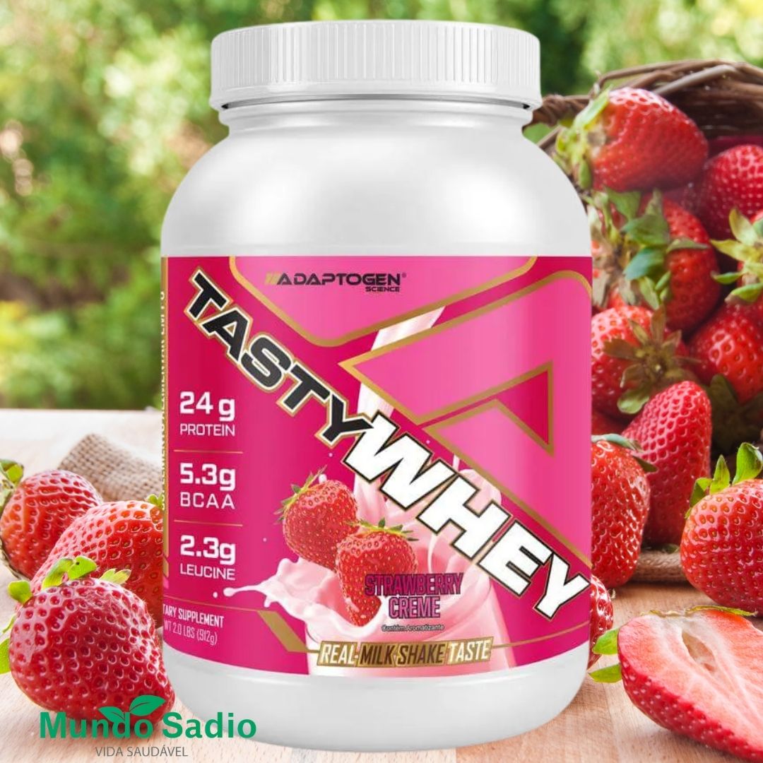 Tasty Whey 3W Adaptogen Morango 900g