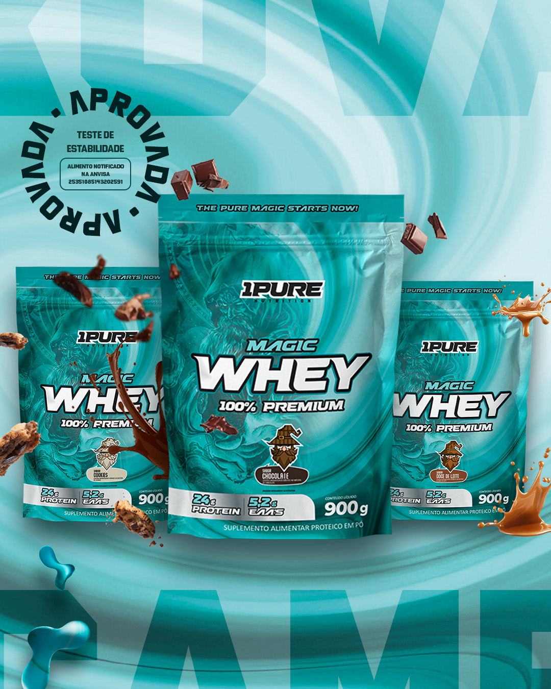 Magic Whey Refil 900g 1pure