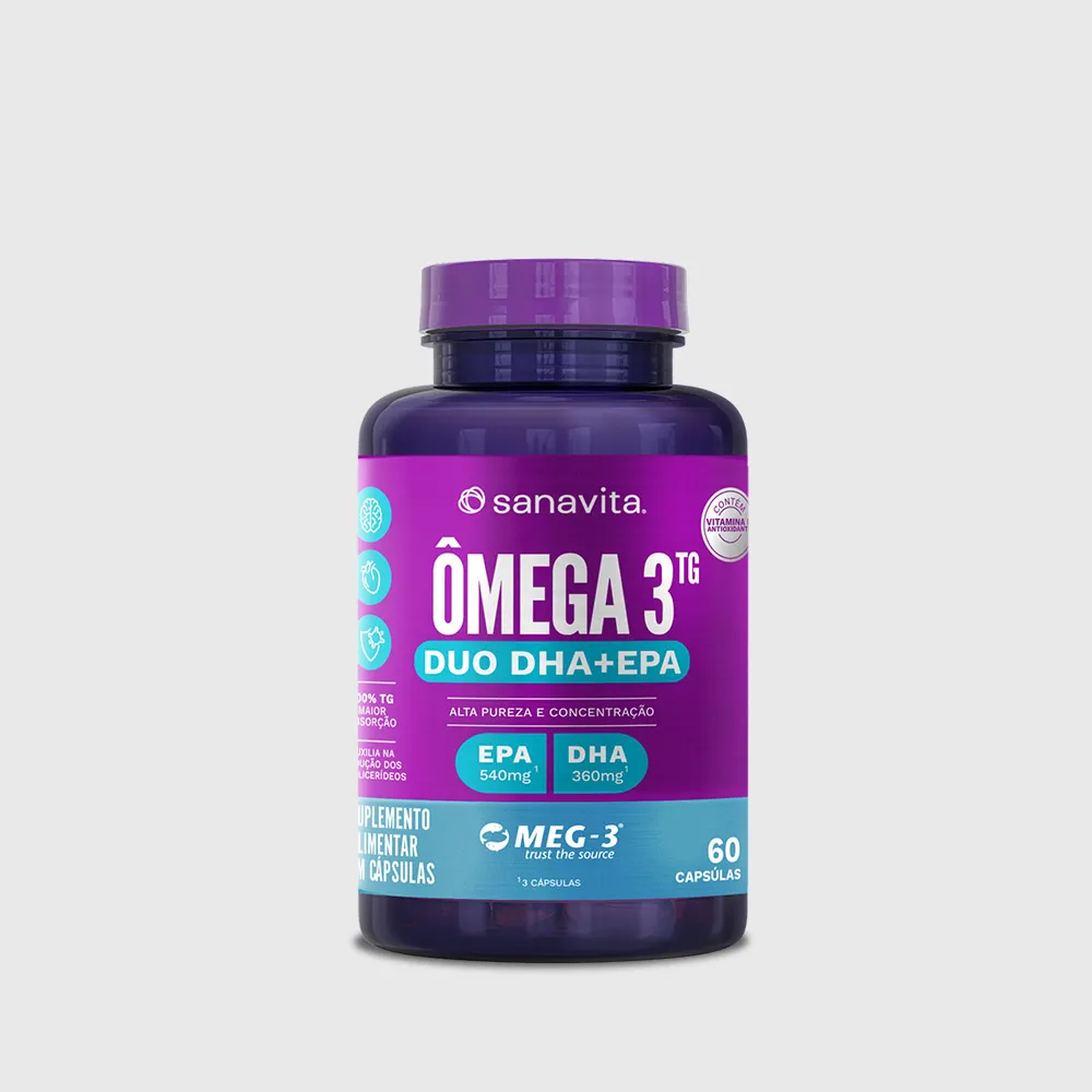Ômega 3 TG DUO Sanavita | EPA + DHA + Vitamina E