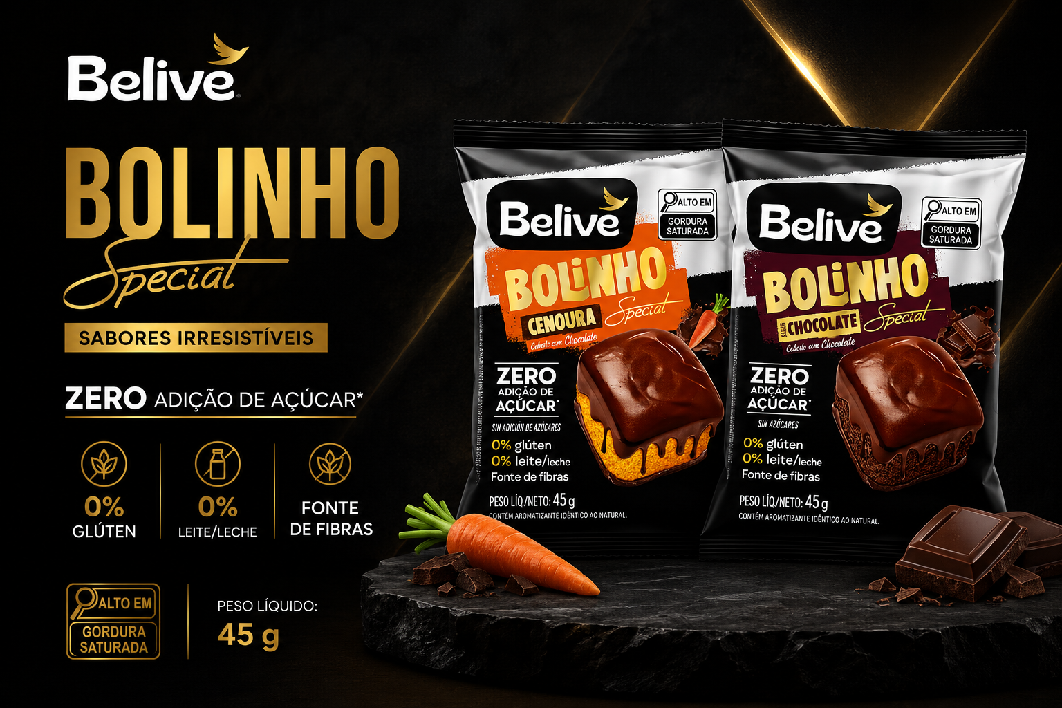 Bolinho Special Belive com Cobertura | 45g