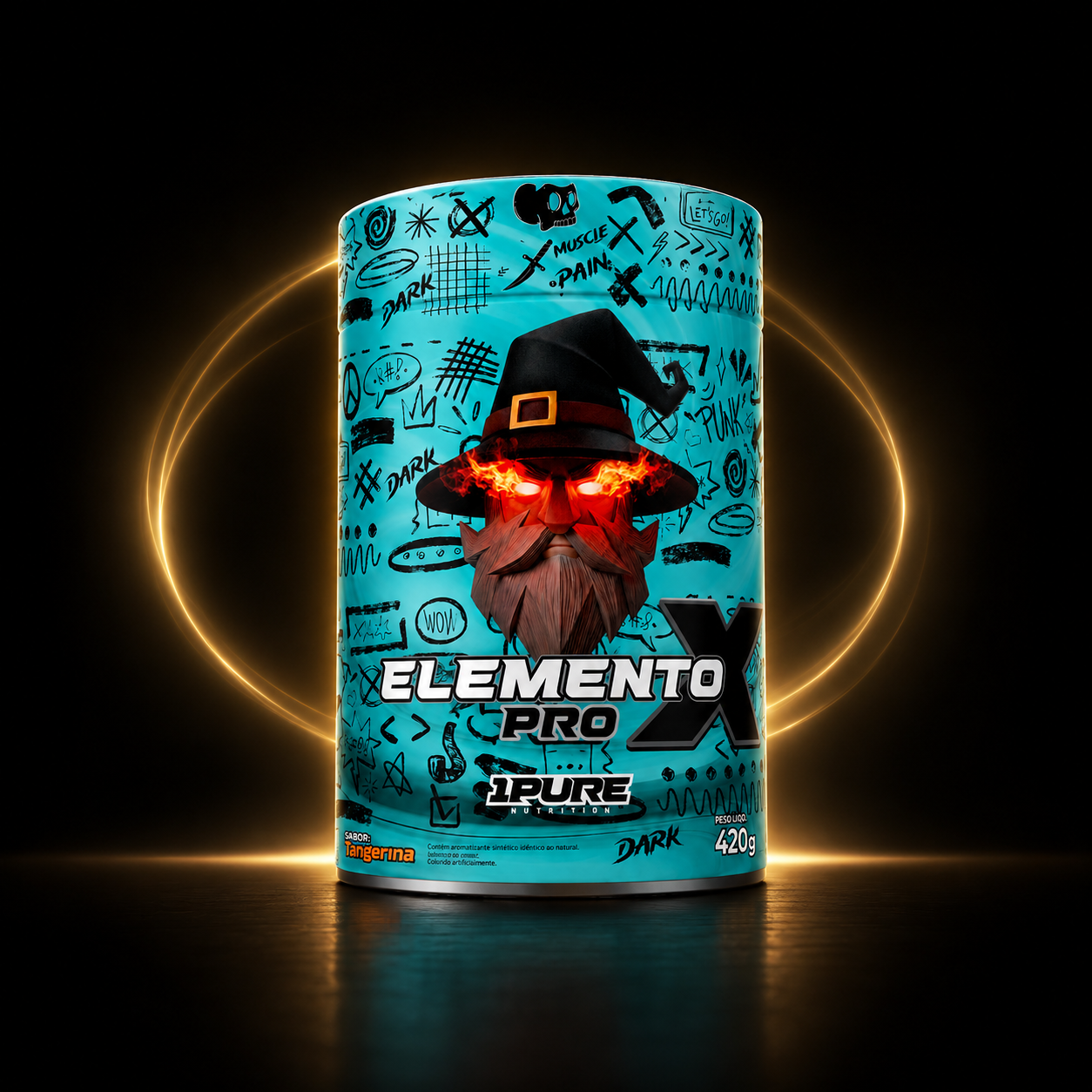 Pré-Treino Elemento X PRO 1Pure 420g | Tangerina